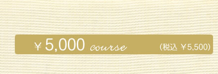 5000円コース